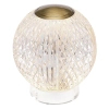 Szklana stołowa lampa Marni QN-MARNI-TL-S-NBR LED 12W 3000K kula mosiądz