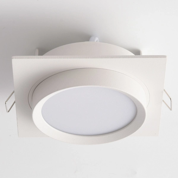 Wpust lampa sufitowa Hoop DL086-GX53-SQ-W okrągła biała