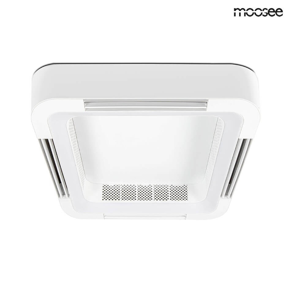 Lampa sufitowa z wentylatorem Fanlight 5900168832329 Moosee ściemnialna biała