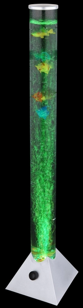 Podłogowa lampa stojąca Mendoza 5 rybek LED RGB 0,06W srebrna