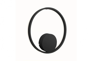 Lampa ścienna Halo LED 28W 3000k okrągła do przedpokoju czarna