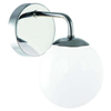 Kinkiet LAMPA loftowa Bao Parette Cromo IP44 Orlicki Design ścienna OPRAWA szklana kula do łazienki ball IP44 chrom biała