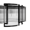 Wisząca lampa hampton Imperio MP0098 black Step kryształowa czarna