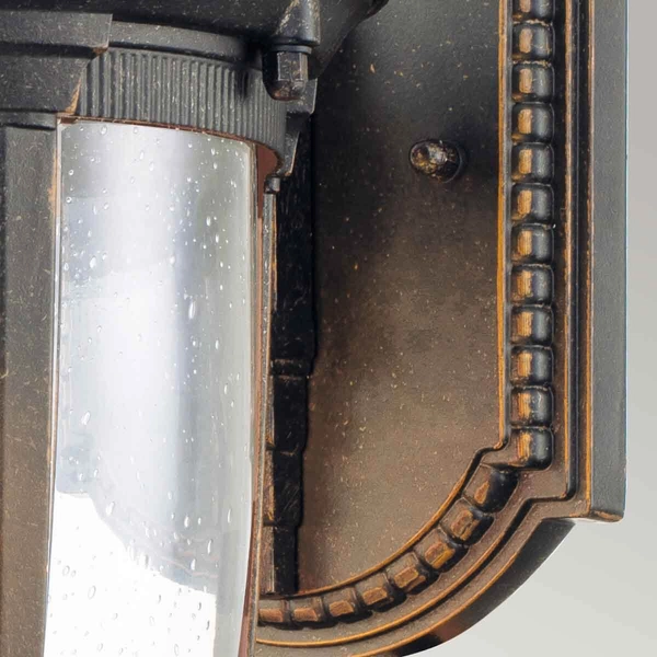 Zewnętrzna lampa ścienna Cleveland CL2-M na elewację IP44 postarzany brąz