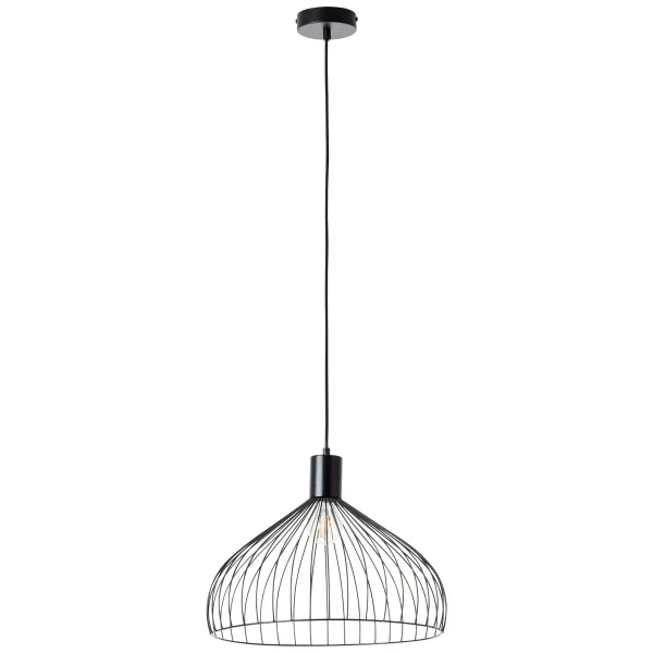 Druciana lampa wisząca Blacky 99392/06 nad stół czarny