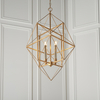 Świecznikowy żyrandol L&-180228 Light& geometryczny złoty