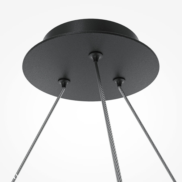Wisząca lampa Balance MOD317PL-06B Maytoni spirala kule asymetryczna czarna
