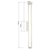 Naścienna lampa Linea LP-0510/1W-61 WH LED 12W 3000-6000K IP44 biała