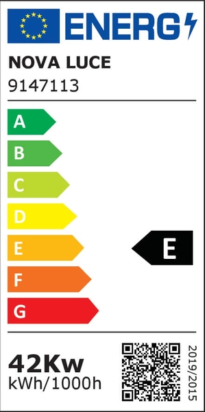Salonowa lampa wisząca wstążka Ibiza LE41654 LED 43W 3000K brązowa biała