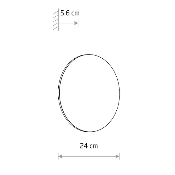 Kinkiet ścienny na taras ARIA 11568 LED 12W 3000K IP54 czarny
