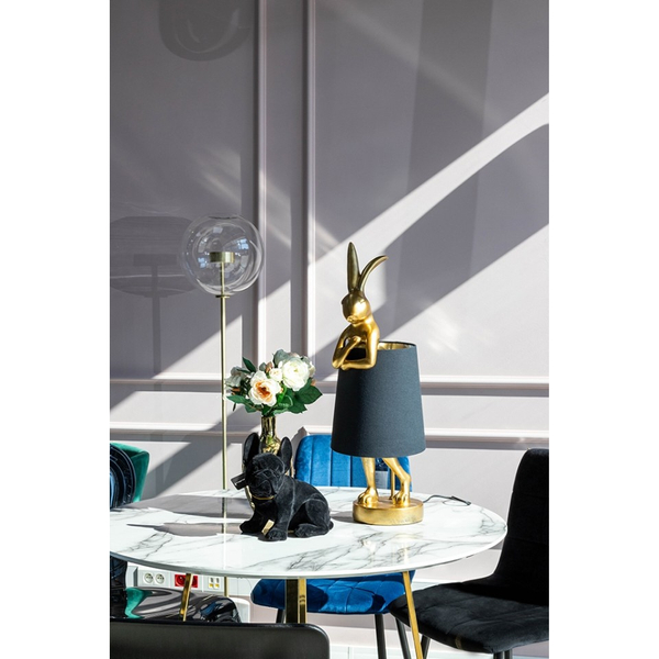 Lampa stołowa Kare Rabbit 53470 dekoracyjna złota czarna