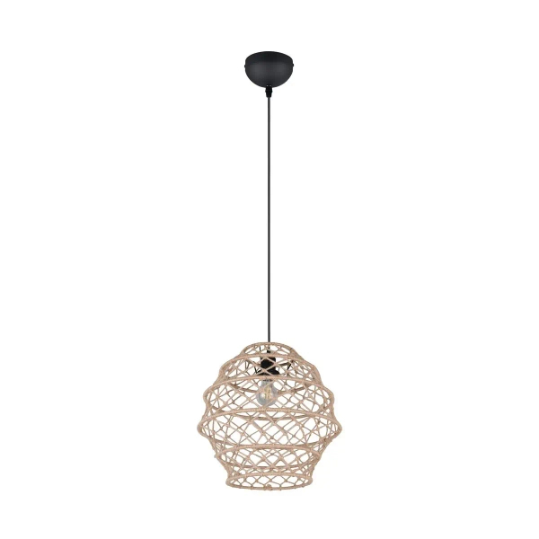 Wisząca lampa jadalniana HIVE R31681936 boho czarny naturalny