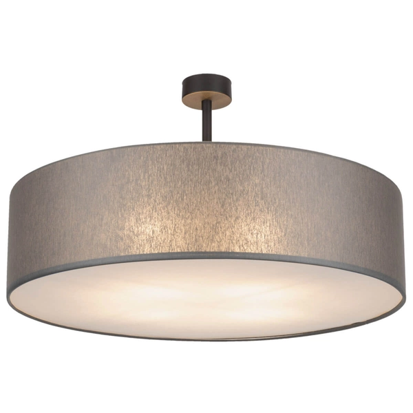 Okrągła lampa nasufitowa Rondo 4239 do kuchni round metalowa szara