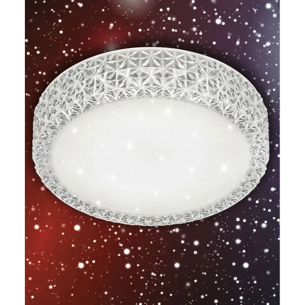 Kryształowy sufitowy plafon Pegasus R62421100 LED 12W 3000K okrągły biały