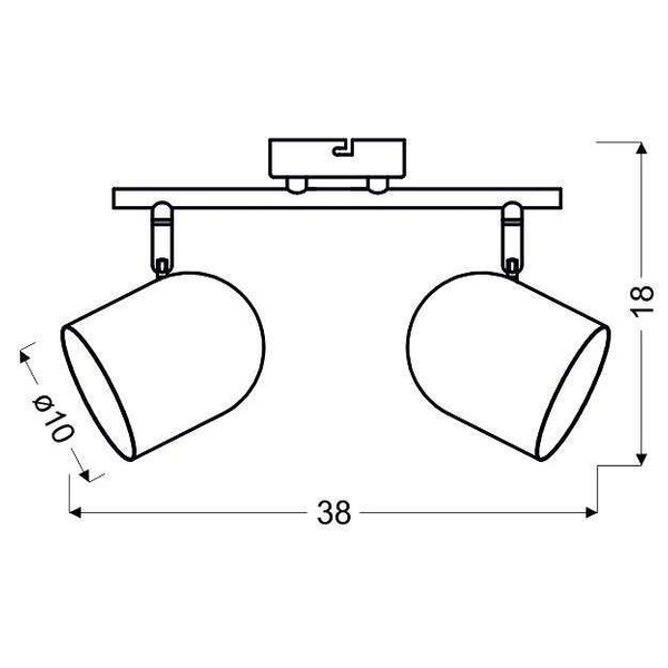 LAMPA sufitowa AZURO 92-63250 Candellux regulowana OPRAWA listwa SPOT reflektorki białe