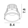 Oczko sufitowe wpustowe ARAMIEL LE65104 LED 13W 3000K czarne złote