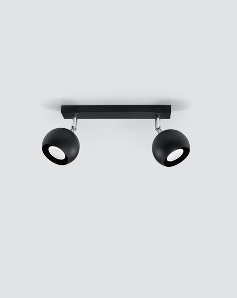 Spot LAMPA sufitowa SL.0444 regulowana OPRAWA listwa kule balls czarne