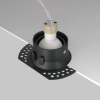 Wpuszczana lampa sufitowa Dot DL042-01-RD-B oczko okrągłe czarne