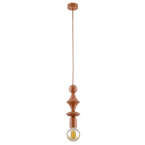Pionowa zwisająca lampa Tower Brick 10869 żarówka metalowy brązowy