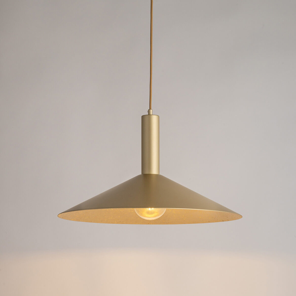 Lampa zwisająca nad wyspę Capri 41006 Sigma zwis stożek złota