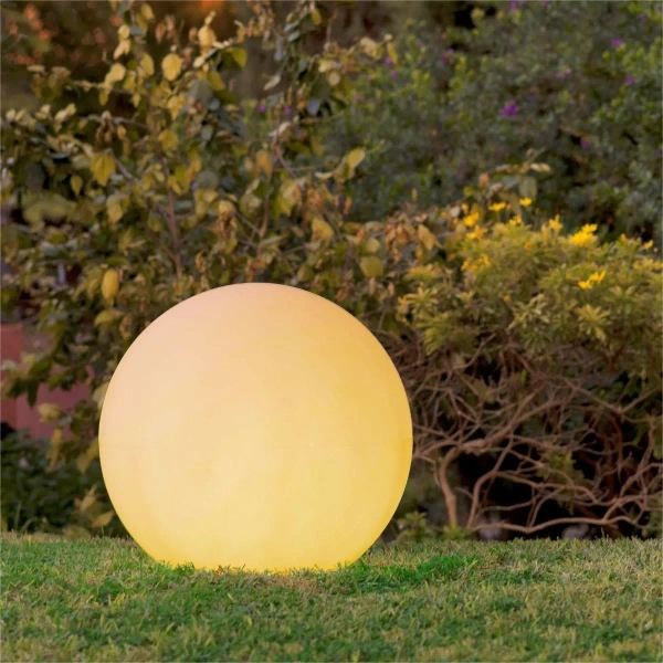 Zewnętrzna lampa stojąca kulista BULY 3131 LED 3W 2700K IP65 biała