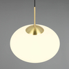 Zwis lampa salonowa FOMENTO 363190108 Trio pojedyncza bubble złoty biały