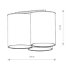 Plafon lampa sufitowa Eye Tone 8093 białe tuby do sypialni