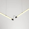 Wisząca lampa nad stół sticks czarna PIPER LED 26,5W 2700-4000K nad wyspę 71265-M942-D9-PH-12