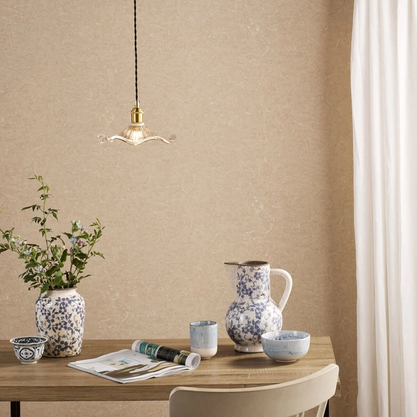 Lampa jadalniana zwis Hadano HAD0140-12 szklana mosiądz przezroczysty