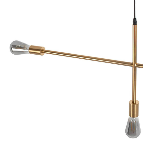 Industrialna lampa wisząca Riva MSE010100396 Moosee metalowa złota