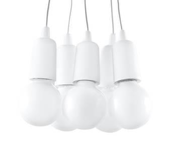 LAMPA wisząca SL.0571 industrialna OPRAWKA zwis pająk biały