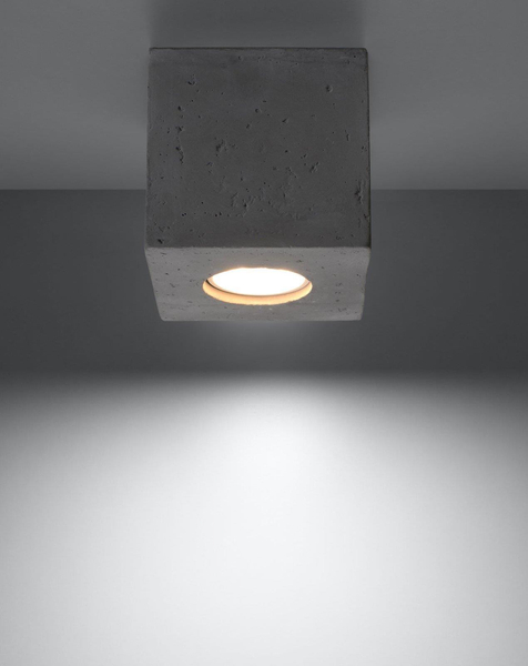 Downlight LAMPA sufitowa SL.0489 betonowa OPRAWA kostka cube