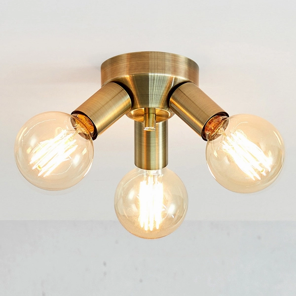 Lampa sufitowa potrójna Mazzo 108550 Markslojd ściemnialna złota