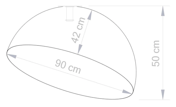 Sufitowa lampa nowoczesna Sfera nakrapiana czarna złota