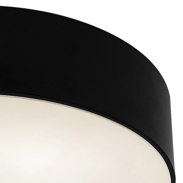 Salonowa LAMPA sufitowa RENATA 5081 Rabalux okrągły plafon metalowy do sypialni czarny