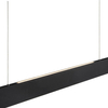 Wisząca lampa ledowa Raya listwa 36W 2700K czarna prostokątna