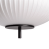 Lampa wisząca ryflowana Culaccino ABR-LWS-CUC-C szklany czarna biała