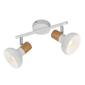 Sufitowa lampa regulowana PYRION DL031-81522 biały drewniany