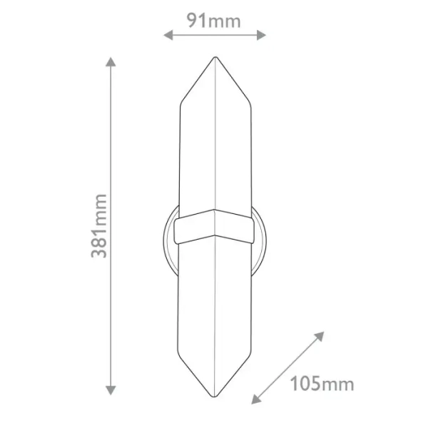 Do salonu ścienny kinkiet Valencia QN-VALENCIA-2WB-UBZ-AR czarny