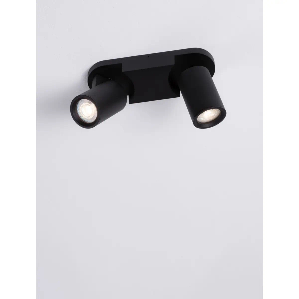 Metalowa lampa sufitowa LUNBIRA LE45660 tubki podwójne czarne