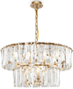 Regulowana lampa wisząca Puntes MOD043PL-12G crystal przeźroczysta
