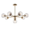 Kulista sufitowa lampa Allegra 103172 szklane kule mosiądz
