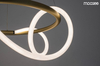 Wisząca lampa designerska Serpiente LED 32W nad stół złota