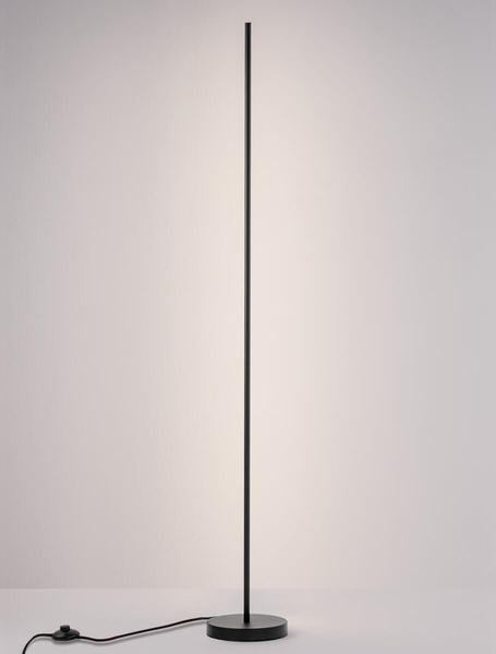 Ledowa lampa podłogowa Cerro do salonu LED 18W 3000K czarna