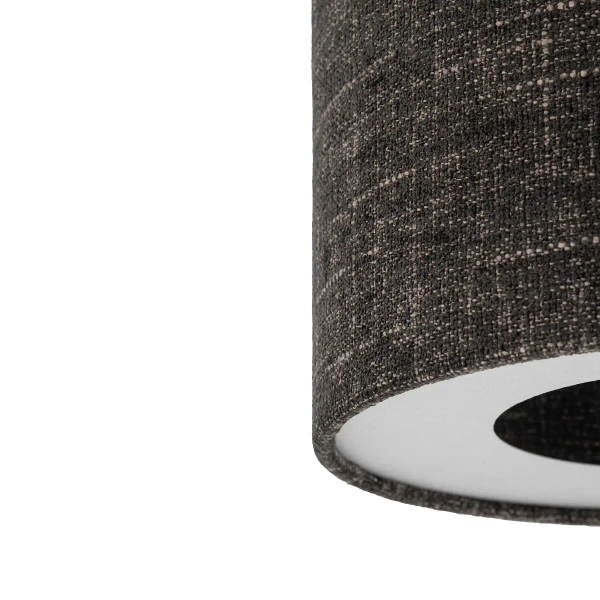 Okrągły plafon do salonu AMARELA 11657 tuba czarny