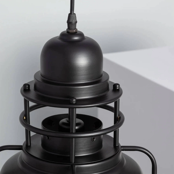 Industrialna lampa wisząca Retro ABR-RRG-E27 Abruzzo metalowa czarny