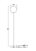 Podłogowa lampa Ring MOD013FL-01B Maytoni kulisty klosz biała czarna