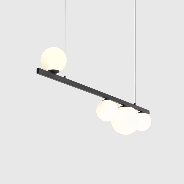 Wisząca lampa jadalniana Garda 1099L1 nad stół czarna biała