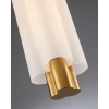 Szklana lampa wisząca tuba OSMO ST-15038P-1 LED 9W 3000K nad stół mosiądz