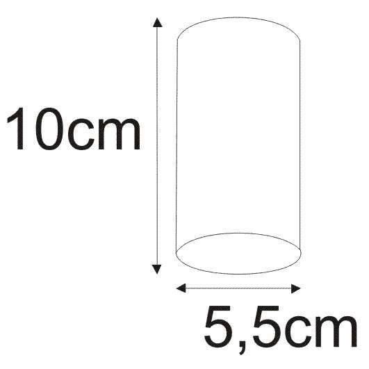 Spot LAMPA sufitowa Mile K-4404 Kaja natynkowa OPRAWA okrągła metalowa tuba czarna